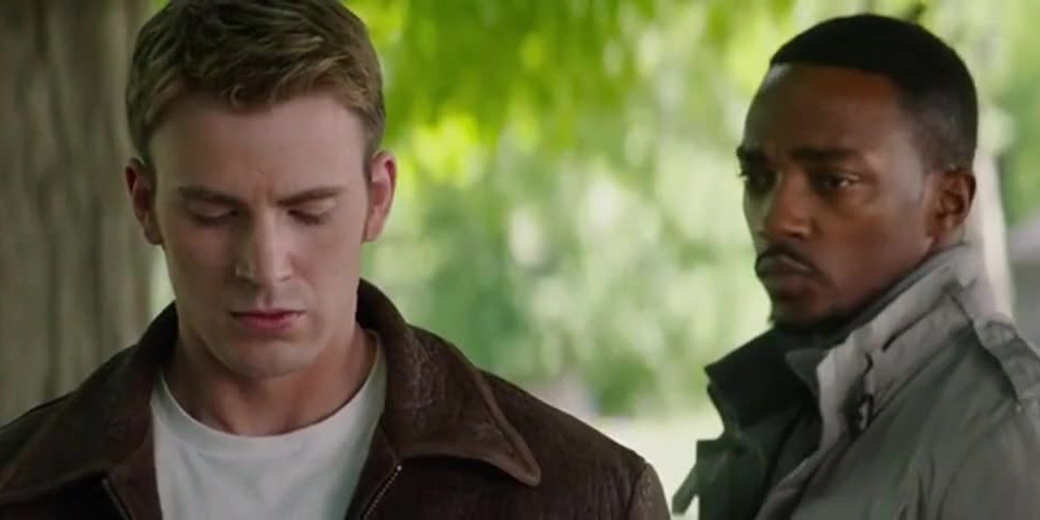 Steve and Sam in Captain America The Winter Soldier