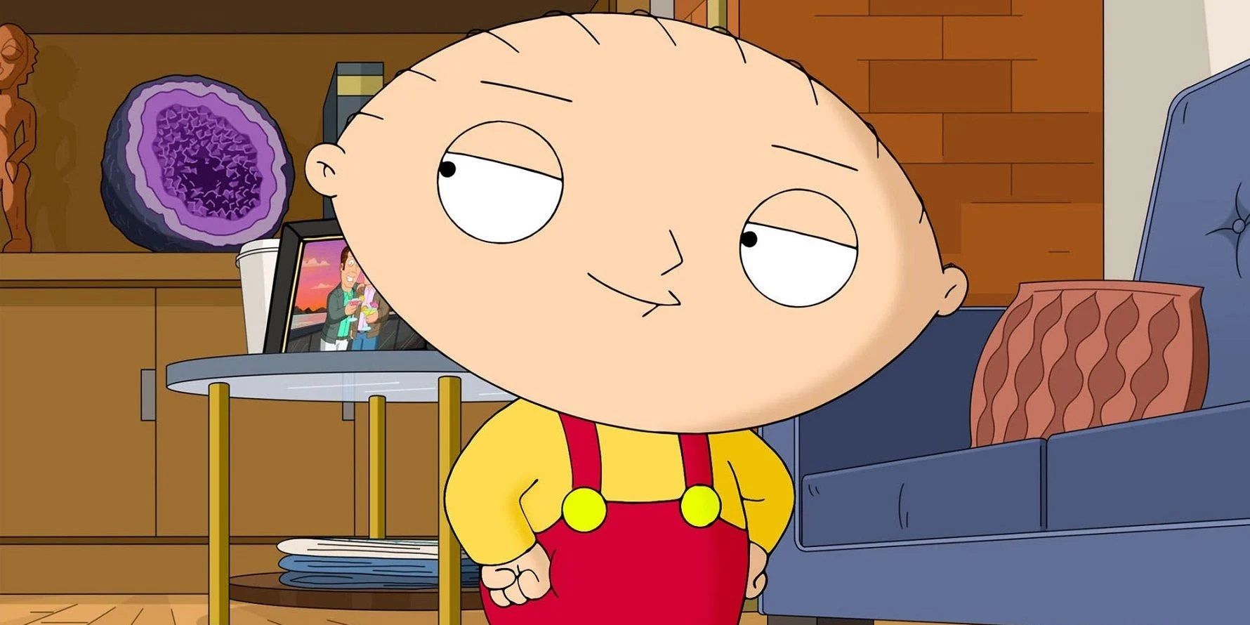 Stewie Griffin hands on hips in Family Guy