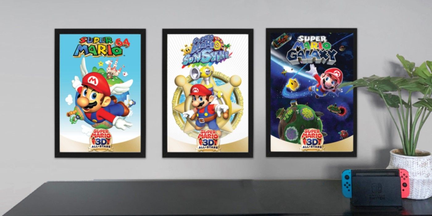 Posters from Super Mario 3D All-Stars