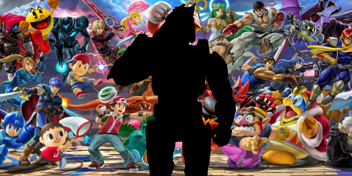 Who is in the Fiery Character Silhouette ? - Super Smash Bros