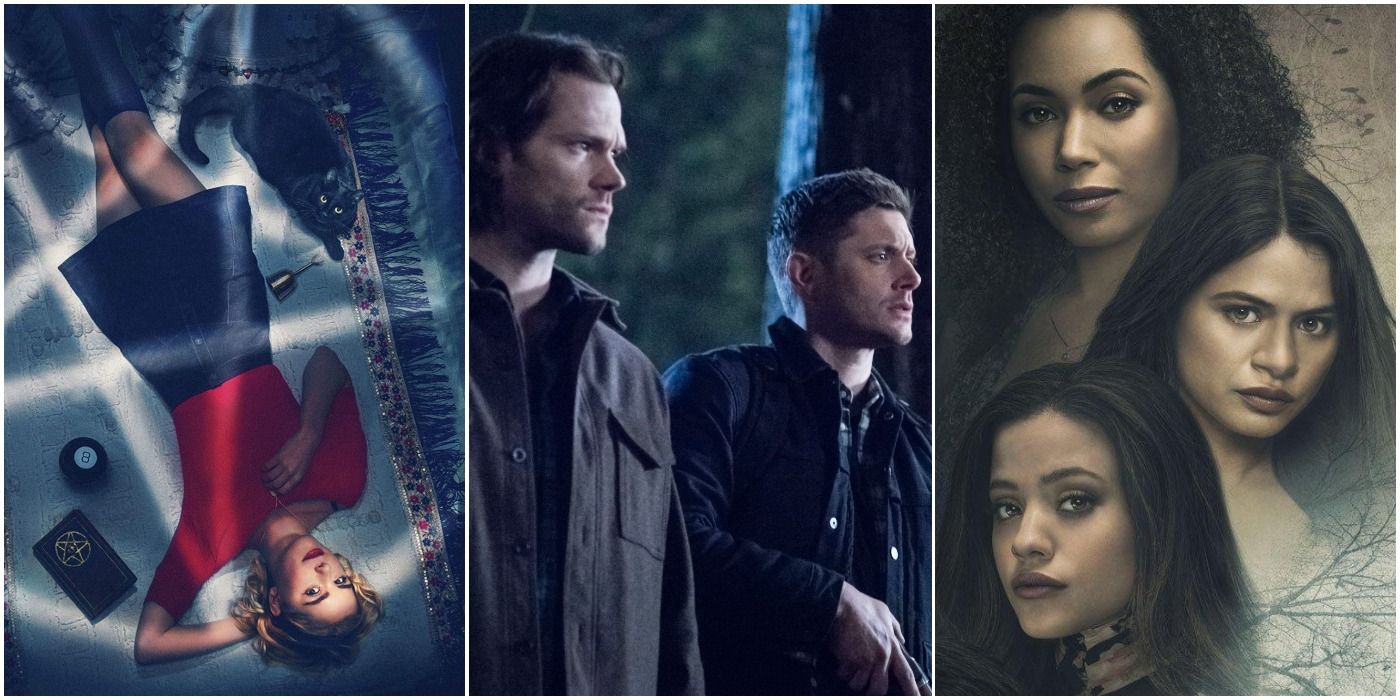 Supernatural collage with Chilling Adventures of Sabrina and Charmed (2018)