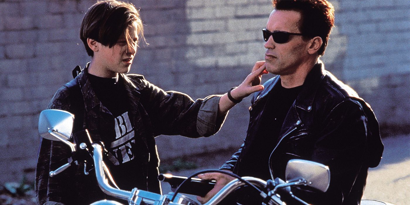 John prods the T-800 in Terminator 2: Judgement Day