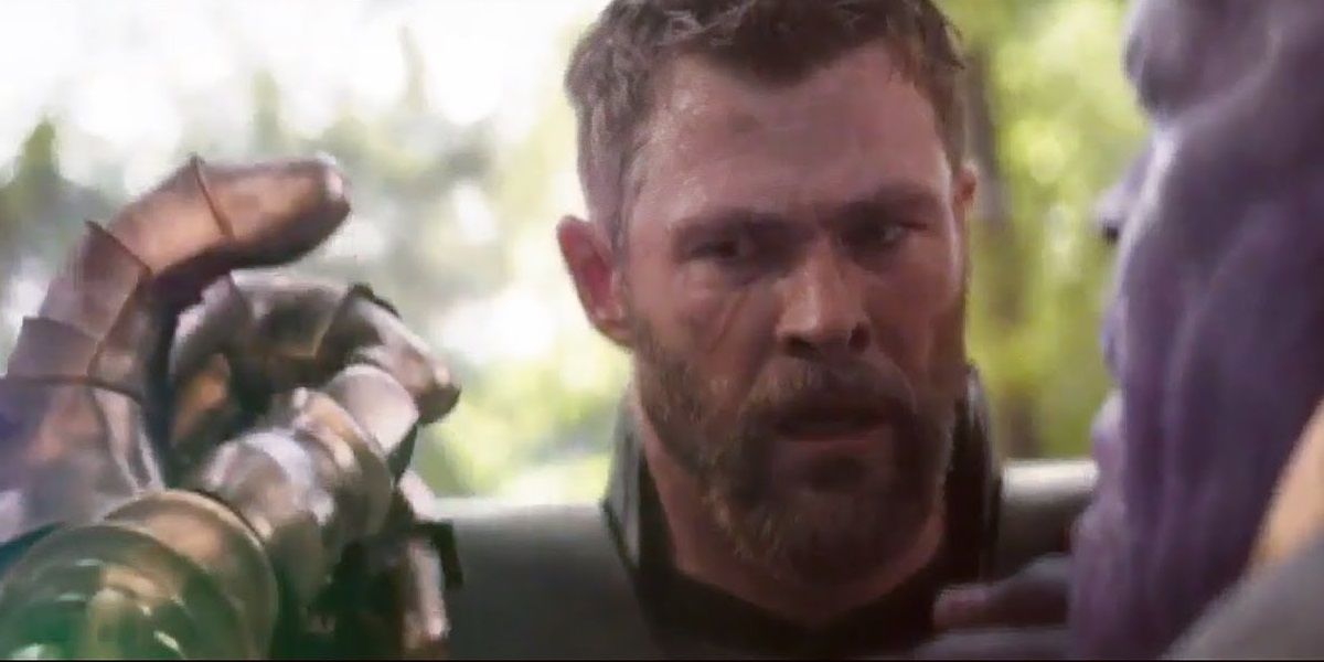 Thanos snaps his fingers in Avengers Infinity War