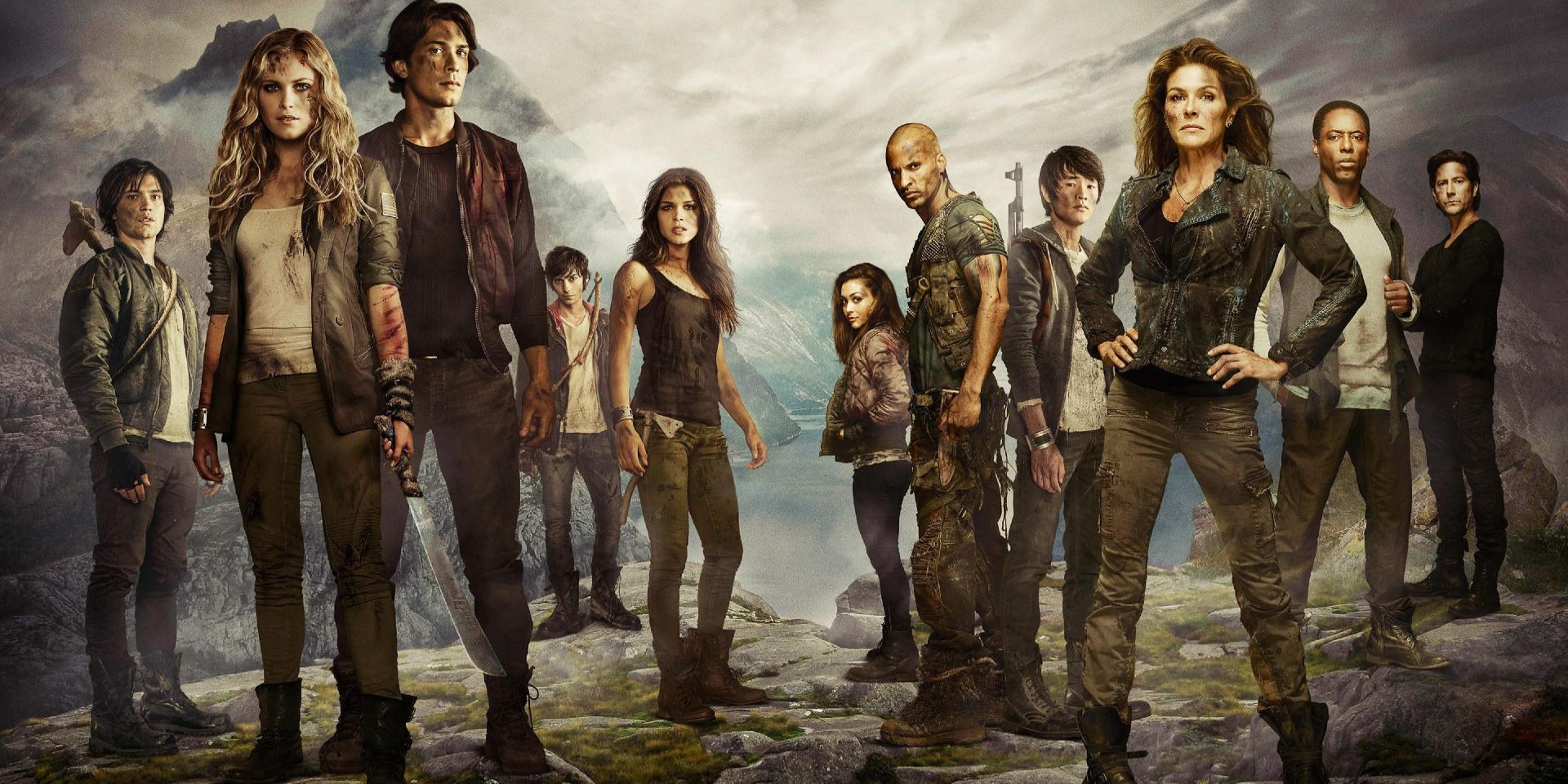 The cast of the CW series The 100.