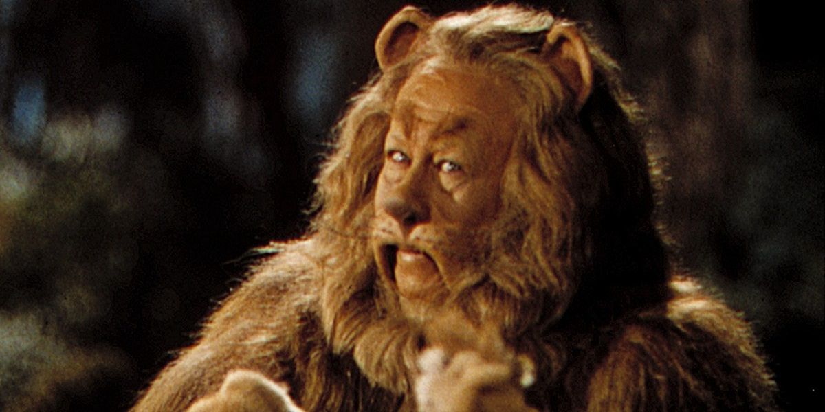 The Cowardly Lion in The Wizard of Oz