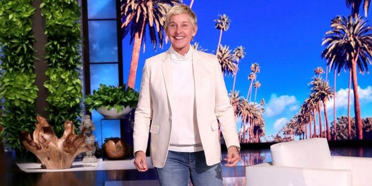 Elle DeGeneres a The Ellen DeGeneres Show forgatásán