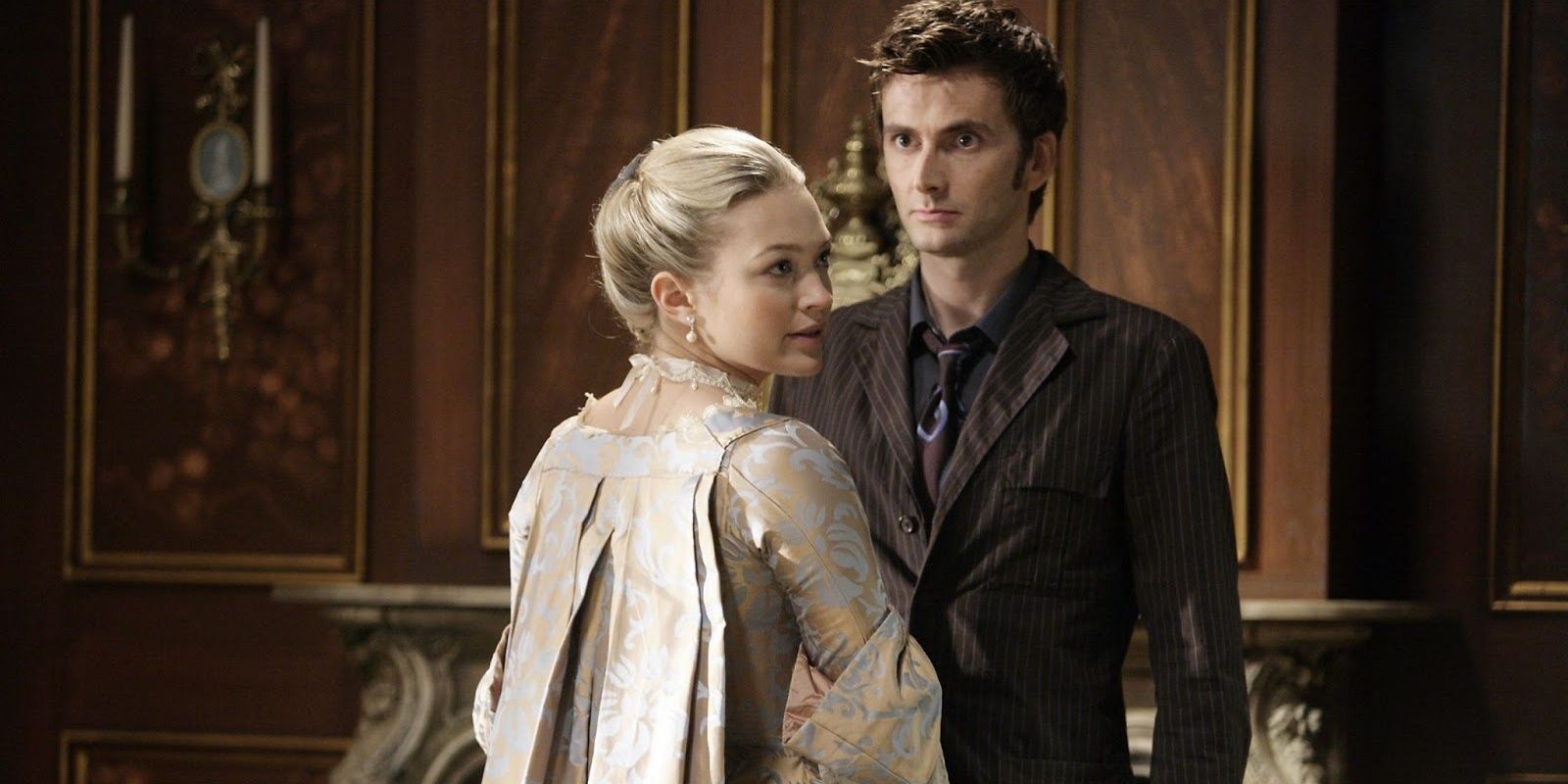 An image of Ten and Madame de Pompadour in Doctor Who