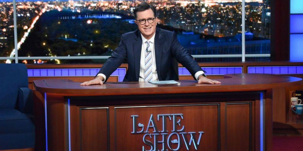 Stephen Colbert presentando The Late Show