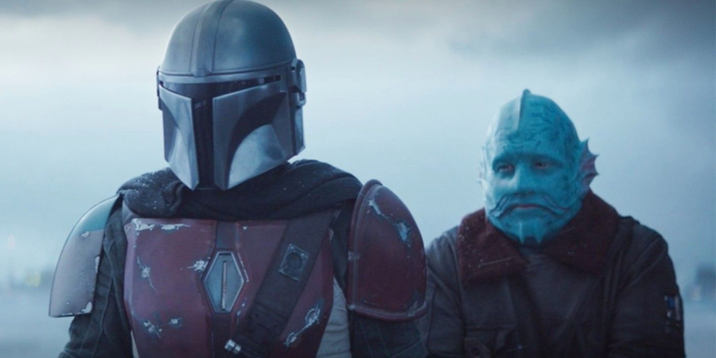 The Mandalorian and the Mythrol in episode 1