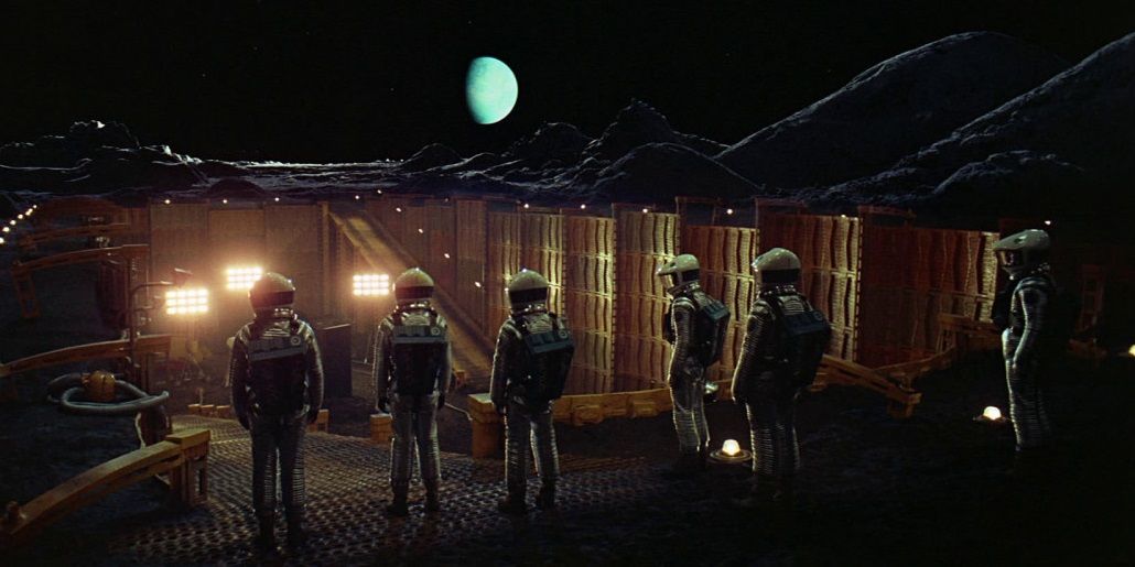 The Moon scene in 2001 A Space Odyssey