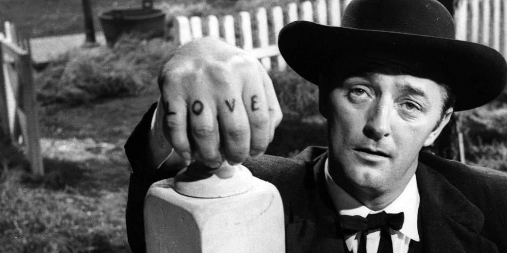 Robert Mitchum in The Night of the Hunter