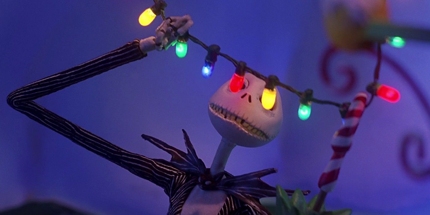 Jack looking at lights in The Nightmare Before Christmas