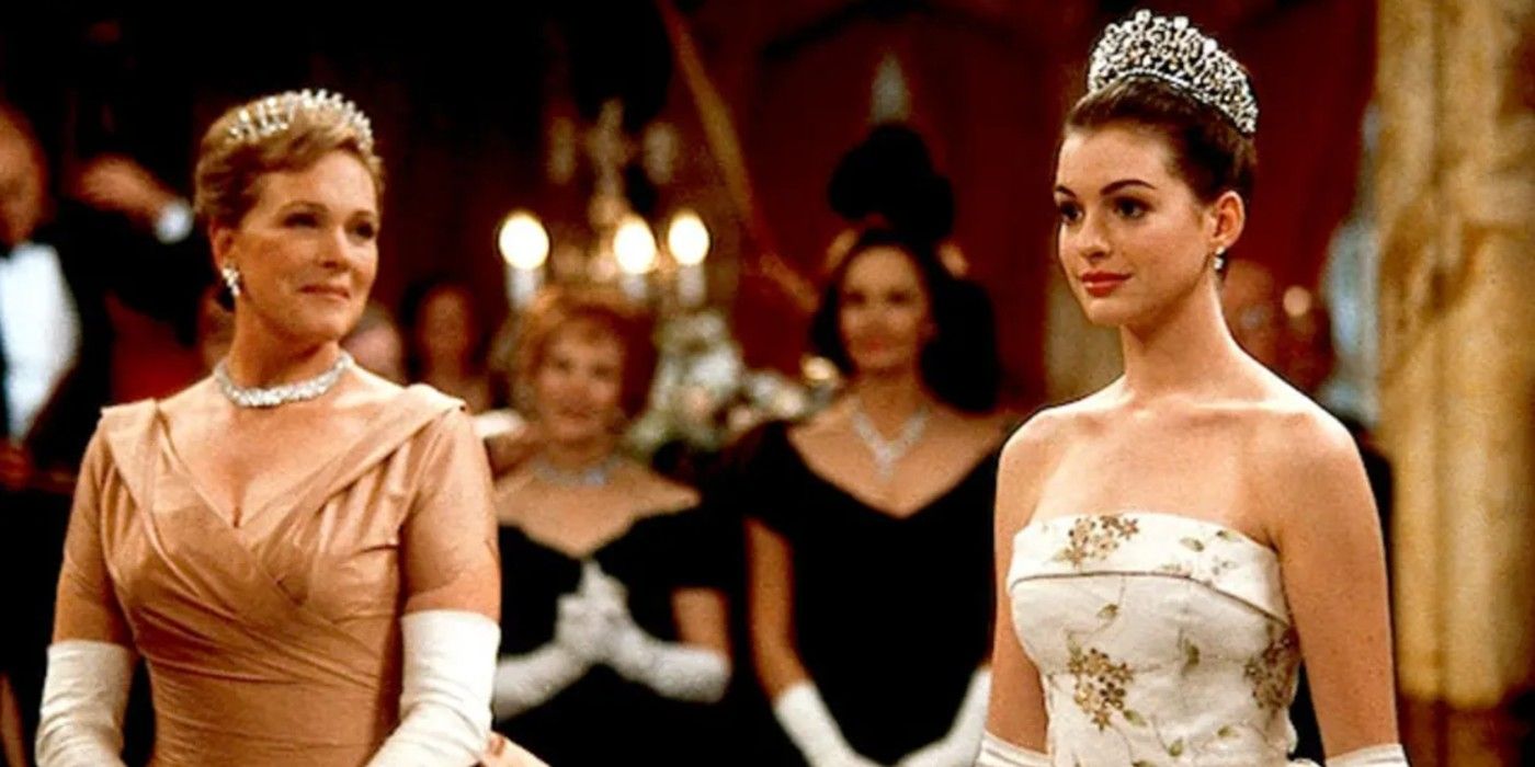 Mia and the Queen in a ball in The Princess Diaries 