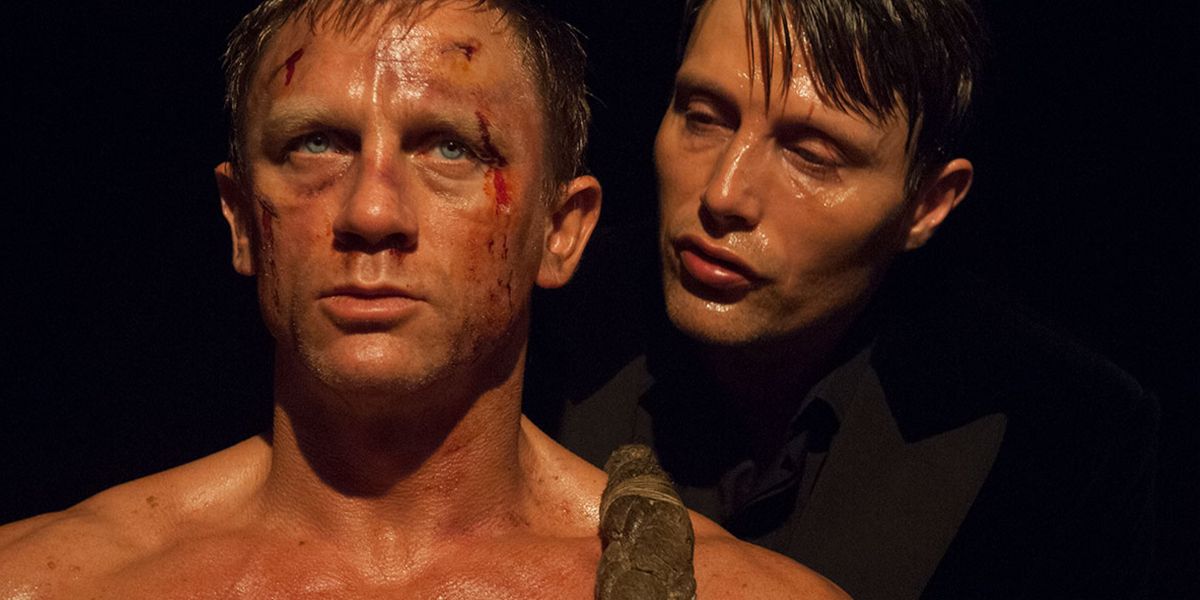 Daniel Craig as Bond and Mads Mikkelsen as Le Chiffre in Casino Royale