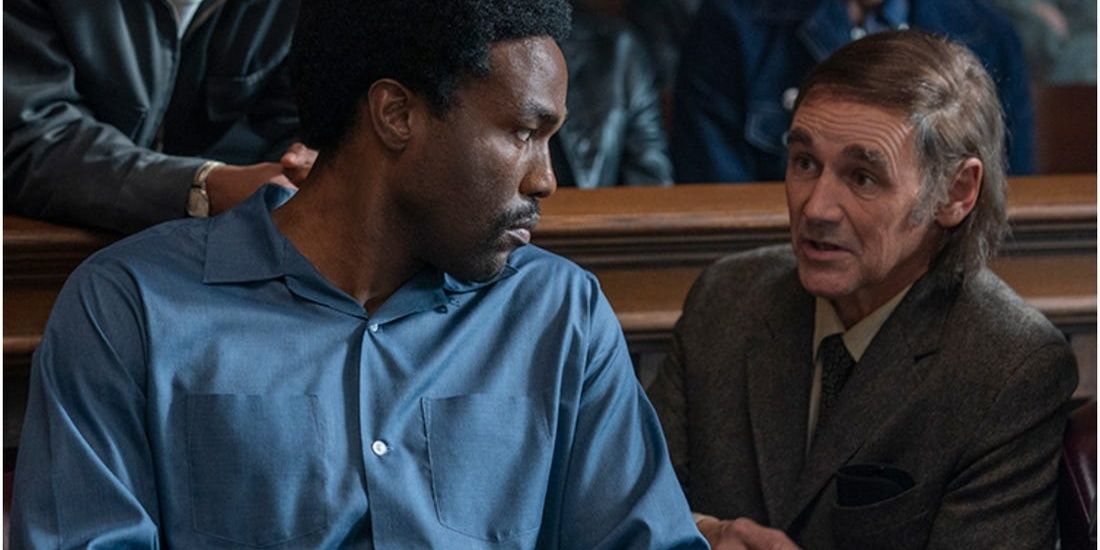 Williams Kunstler talking to Bobby Seale