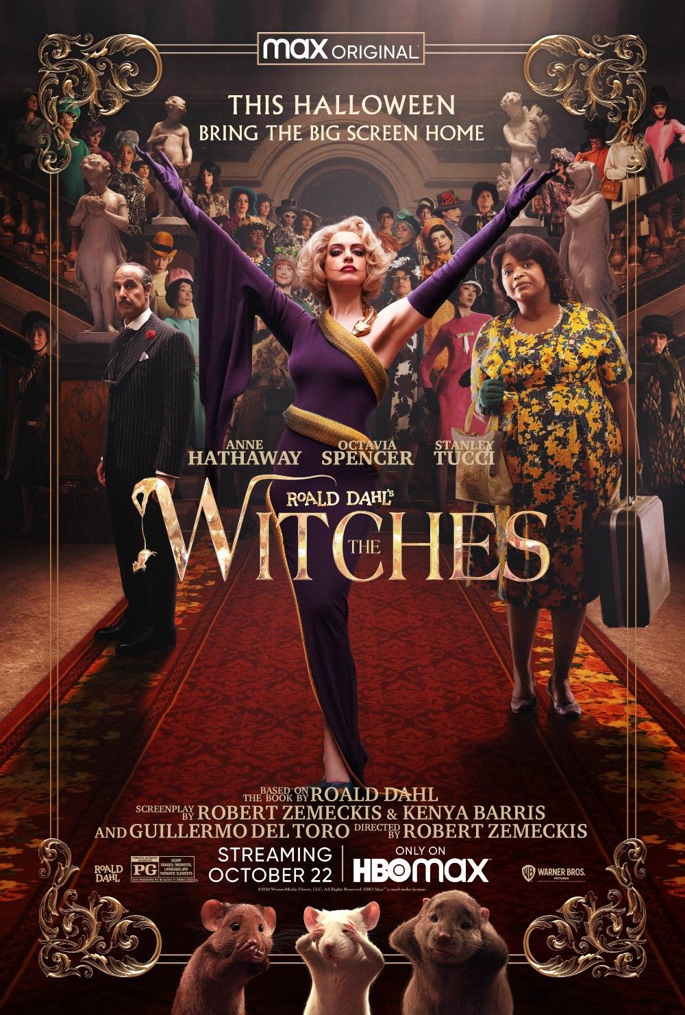 The Witches remake poster full size starring Octavia Spencer Anne Hathaway Stanley Tucci Chris Rock