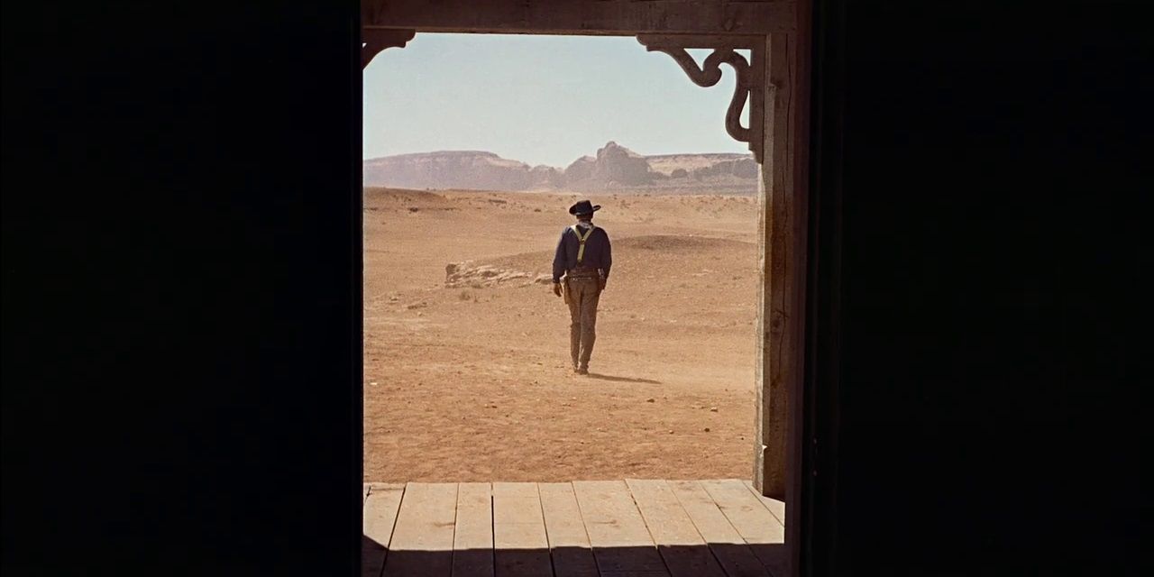 Ethan Edwards leaves in the final shot of The Searchers