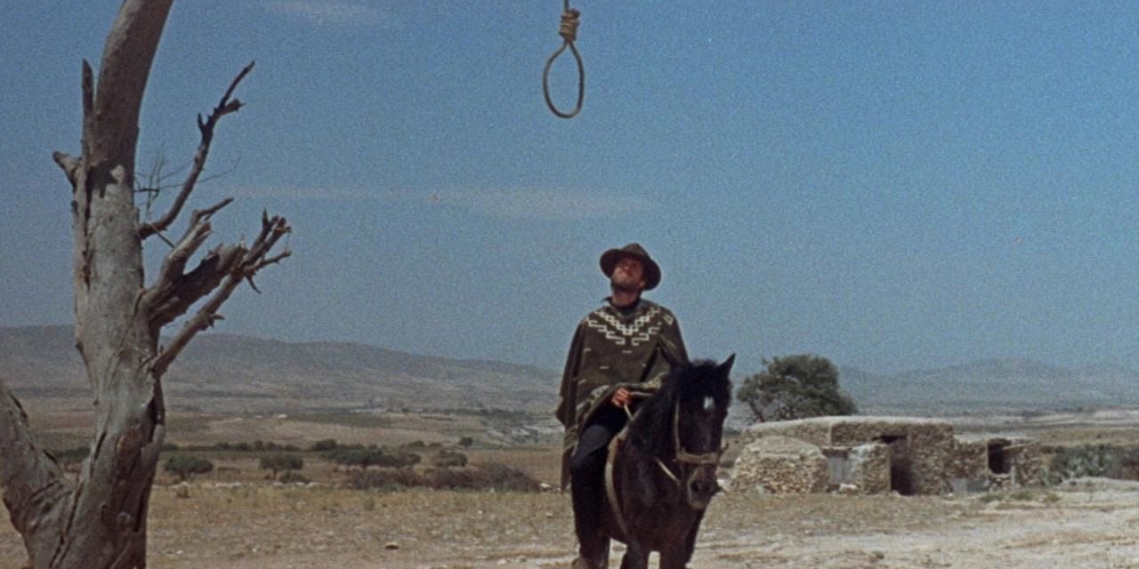 The opening scene of A Fistful of Dollars