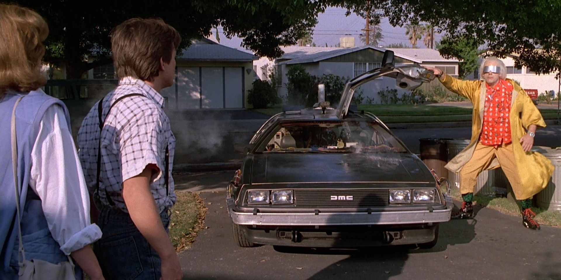 The opening scene of Back to the Future Part II
