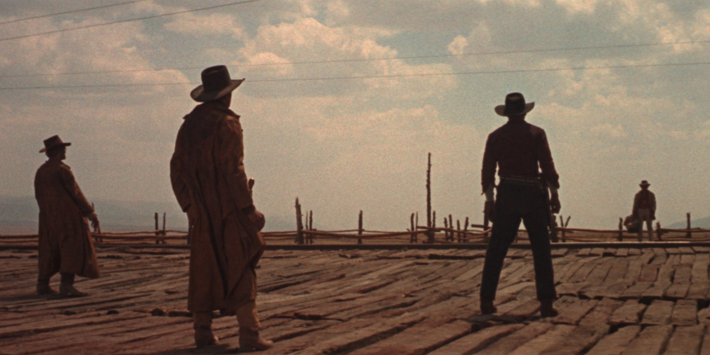 The opening scene of Once Upon a Time in the West
