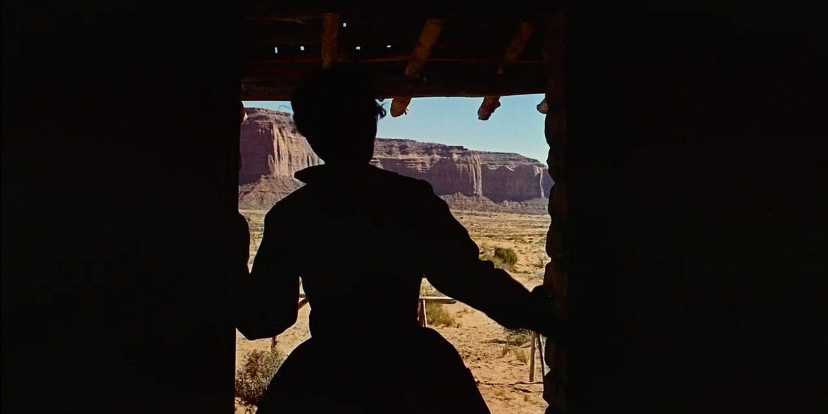 The opening shot of The Searchers