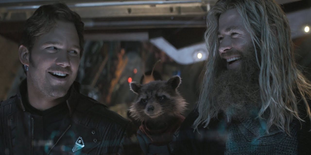 Thor, Rocket, and Quill in Avengers Endgame
