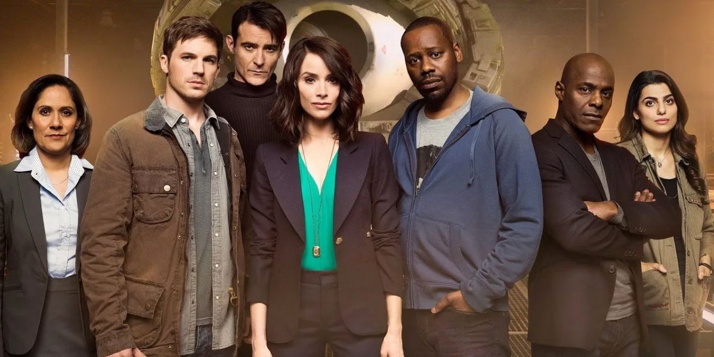 The lead cast of Timeless
