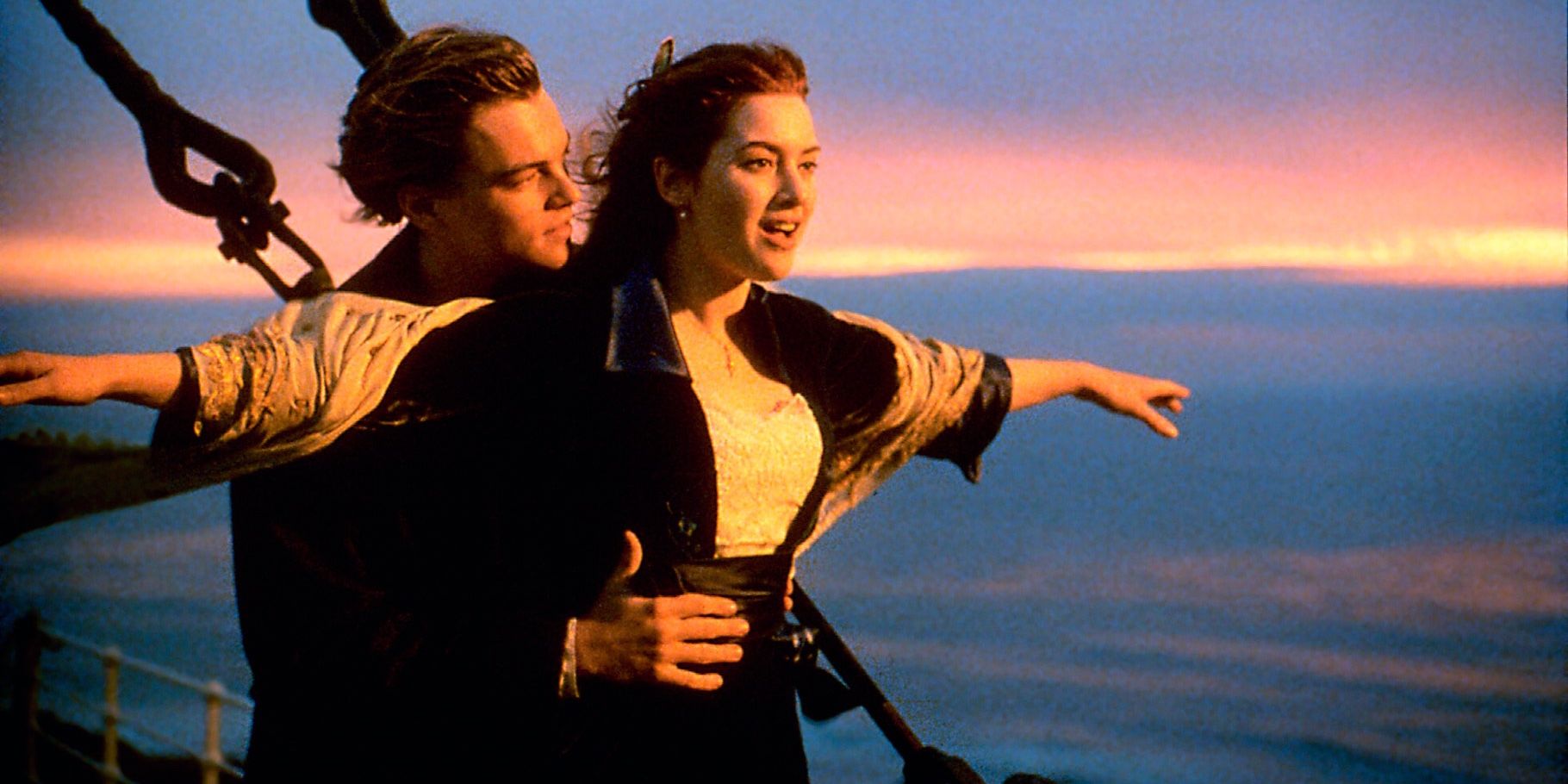 Leonardo DiCaprio and Kate Winslet in Titanic