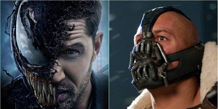 20 Celebs Who Portrayed Both Superheroes And Supervillains 22 Tom Hardy Venom and Bane Cropped