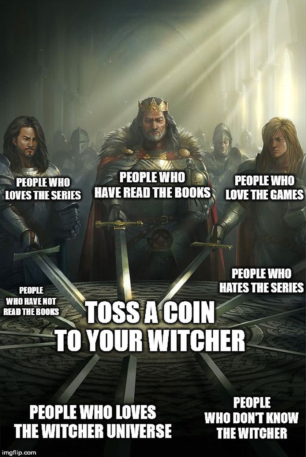 Toss A Coin To Your Witcher Meme