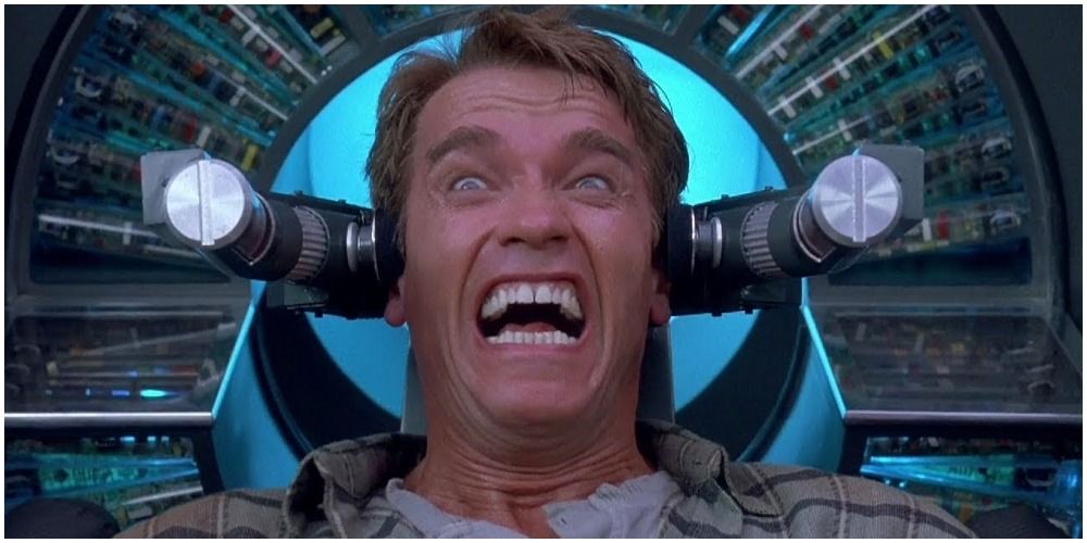 Man Sitting In Chair And Screaming