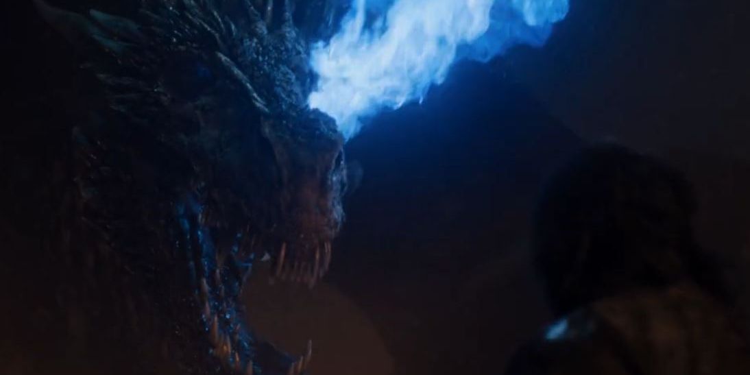 The Dragon With Blue Flame