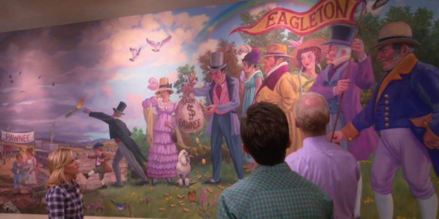 Parks & Rec Every Mural In Pawnee (& What They Mean)