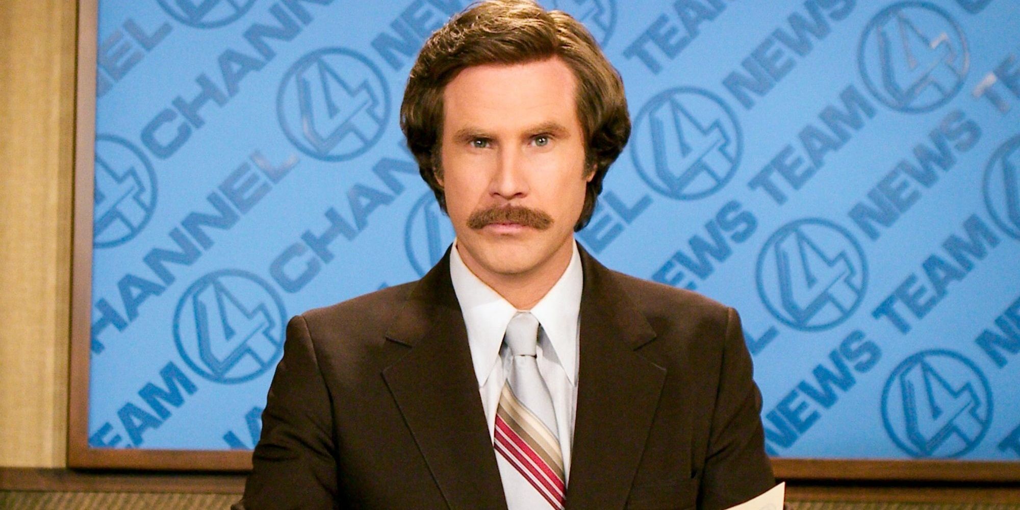 Will Ferrell reading the news in Anchorman