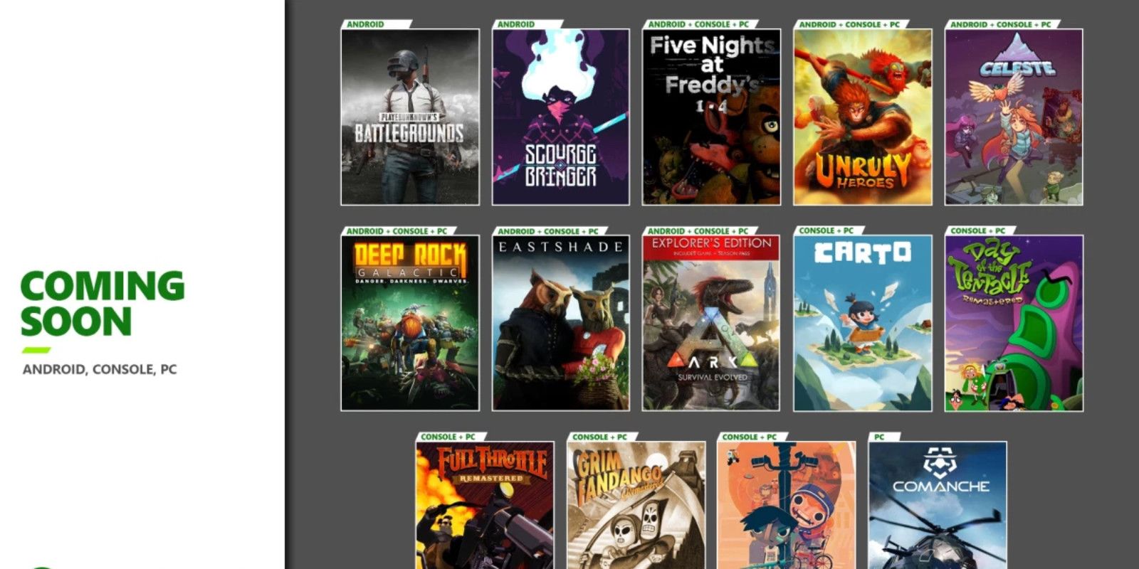 Xbox game pass upcoming games sale october 2020