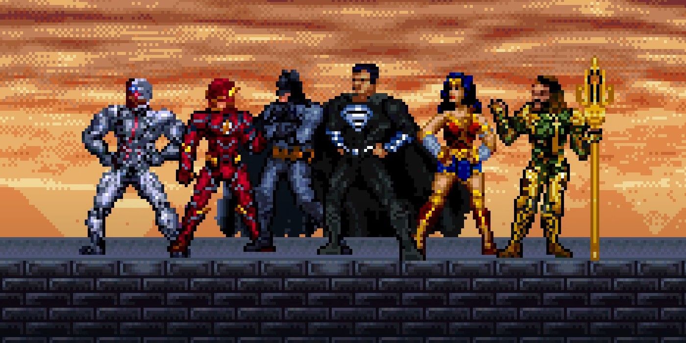 Zack Snyder's Justice League in 16-bit form