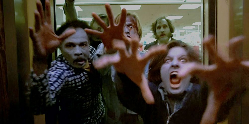 Ravenous zombies in Dawn of the Dead