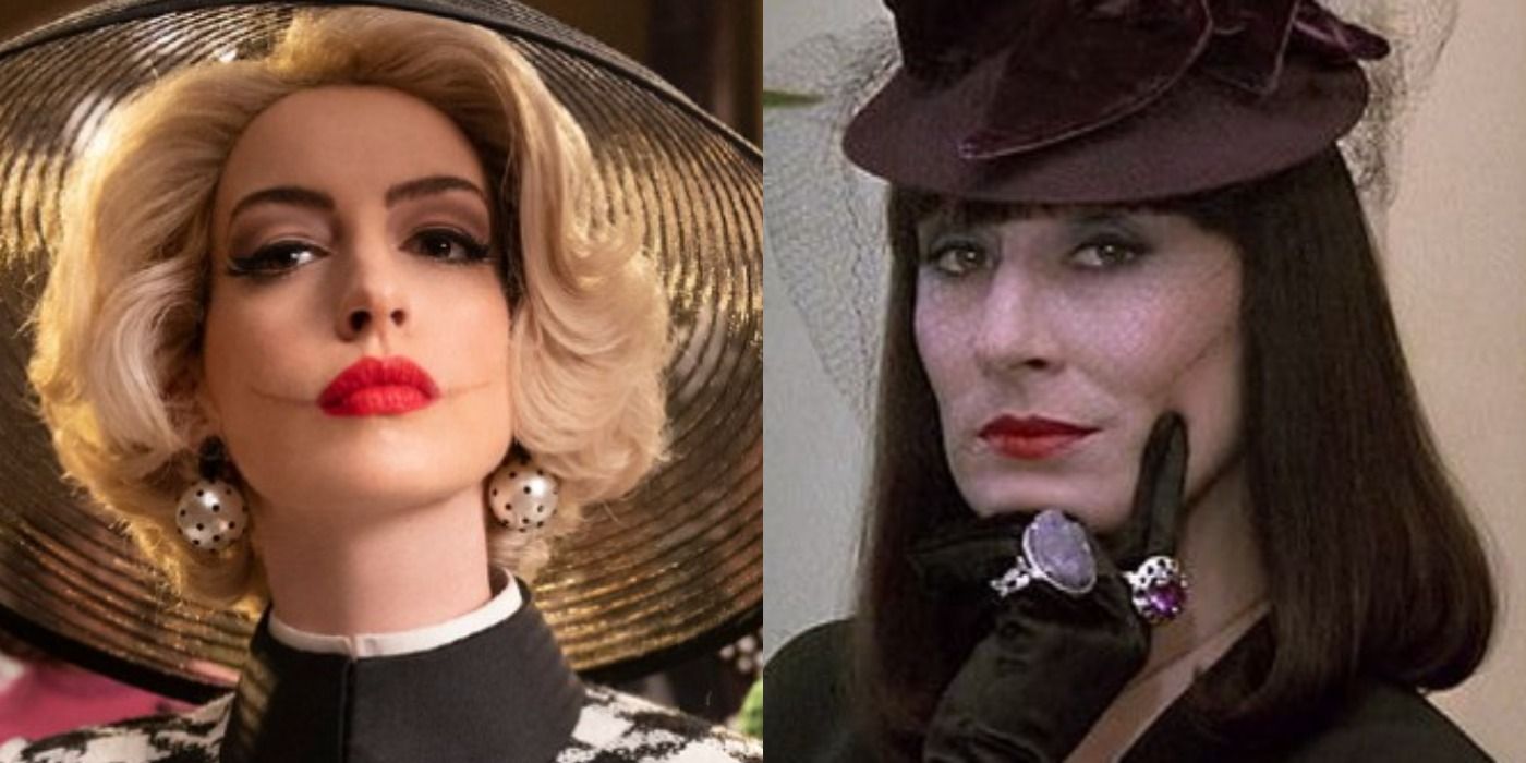 Anne Hathaway or Anjelica Huston as the Grand High Witch in The Witches