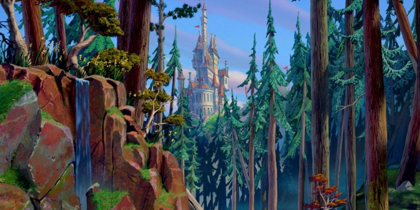 The castle in Beauty and the Beast