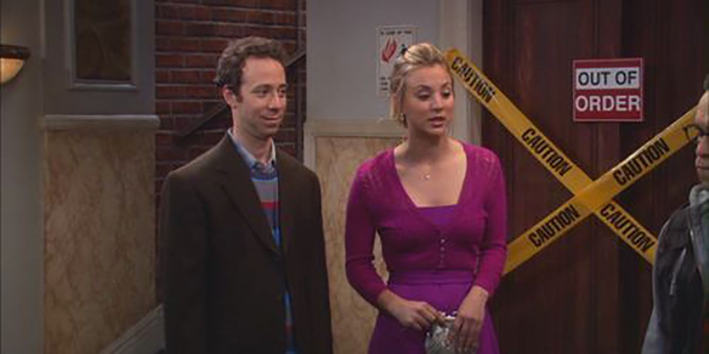 Stuart and Penny on a Date in The Big Bang Theory.