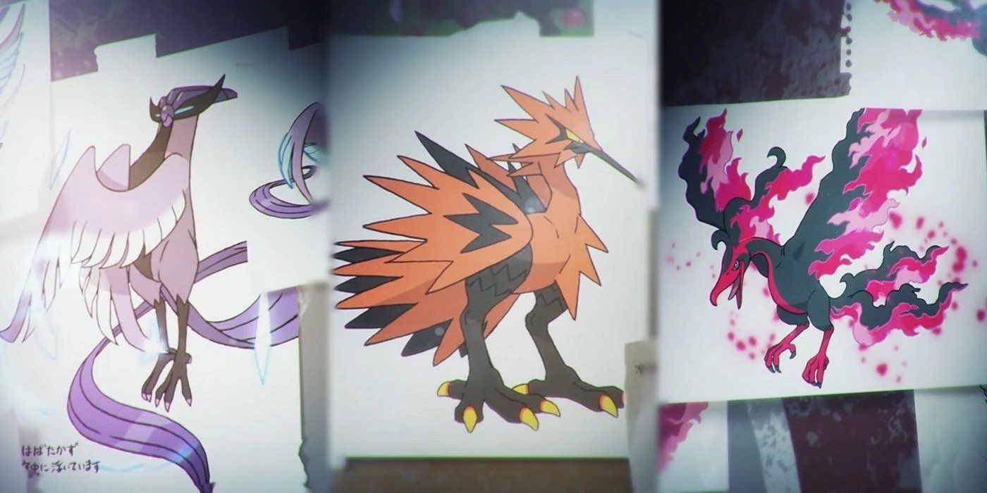 Galarian Articuno Zapdos Moltres Legendary Crown Tundra Pokemon Sword DLC