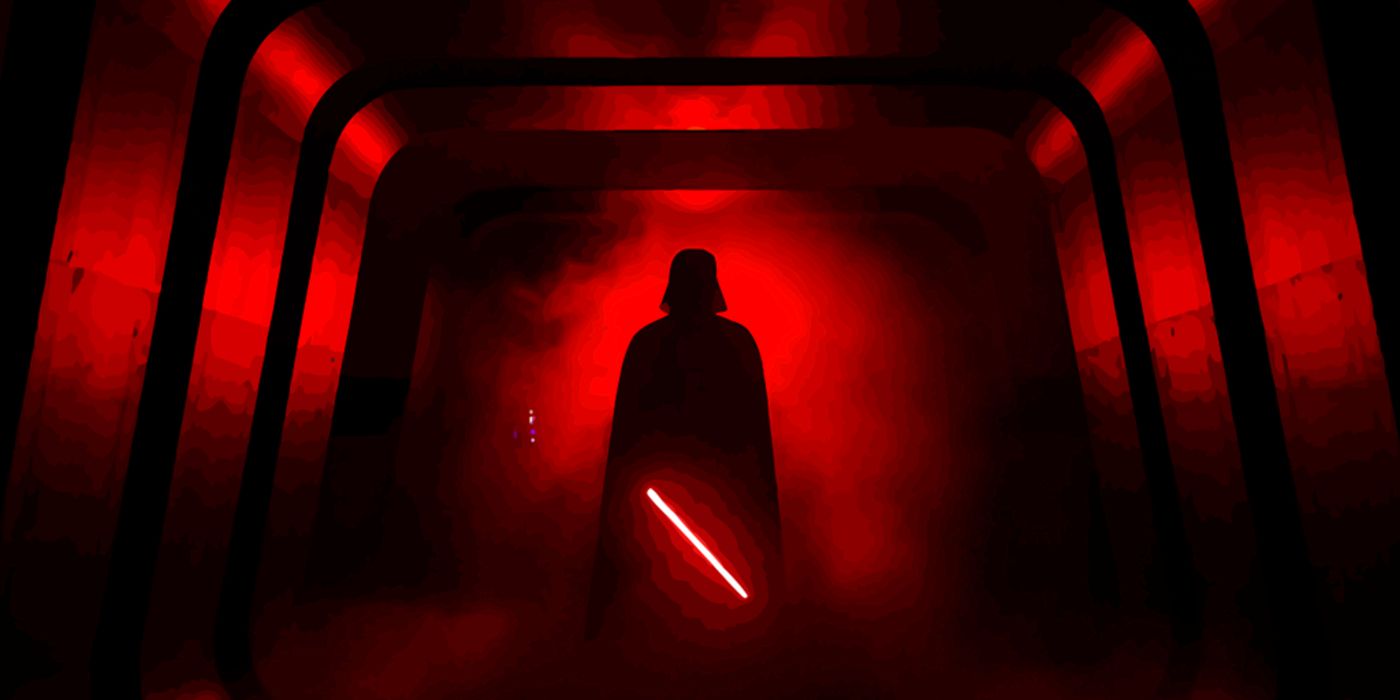 Darth Vader Standing in the Hallway in Rogue One A Star Wars Story