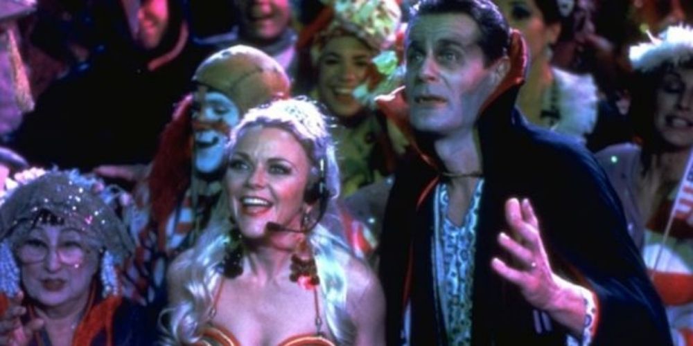 The Dennison parents in costume at a party in Hocus Pocus