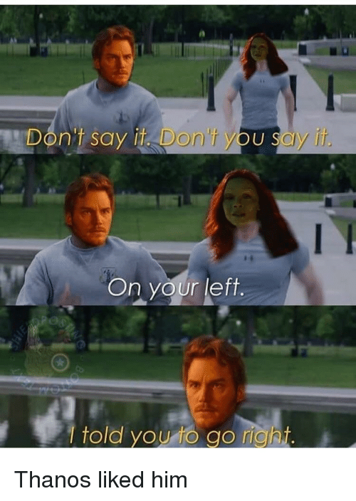 peter quill gamora on your left