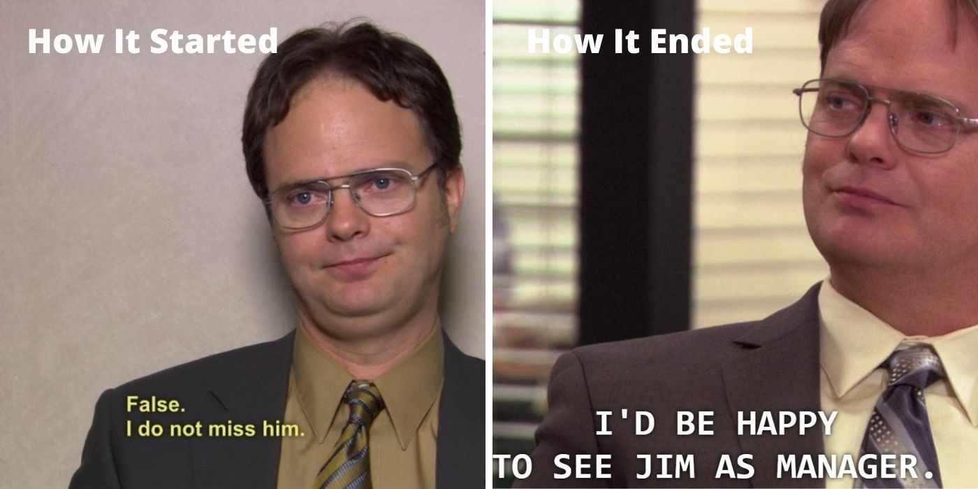 The Office: How It Started Vs. How It's Going Memes For The Characters