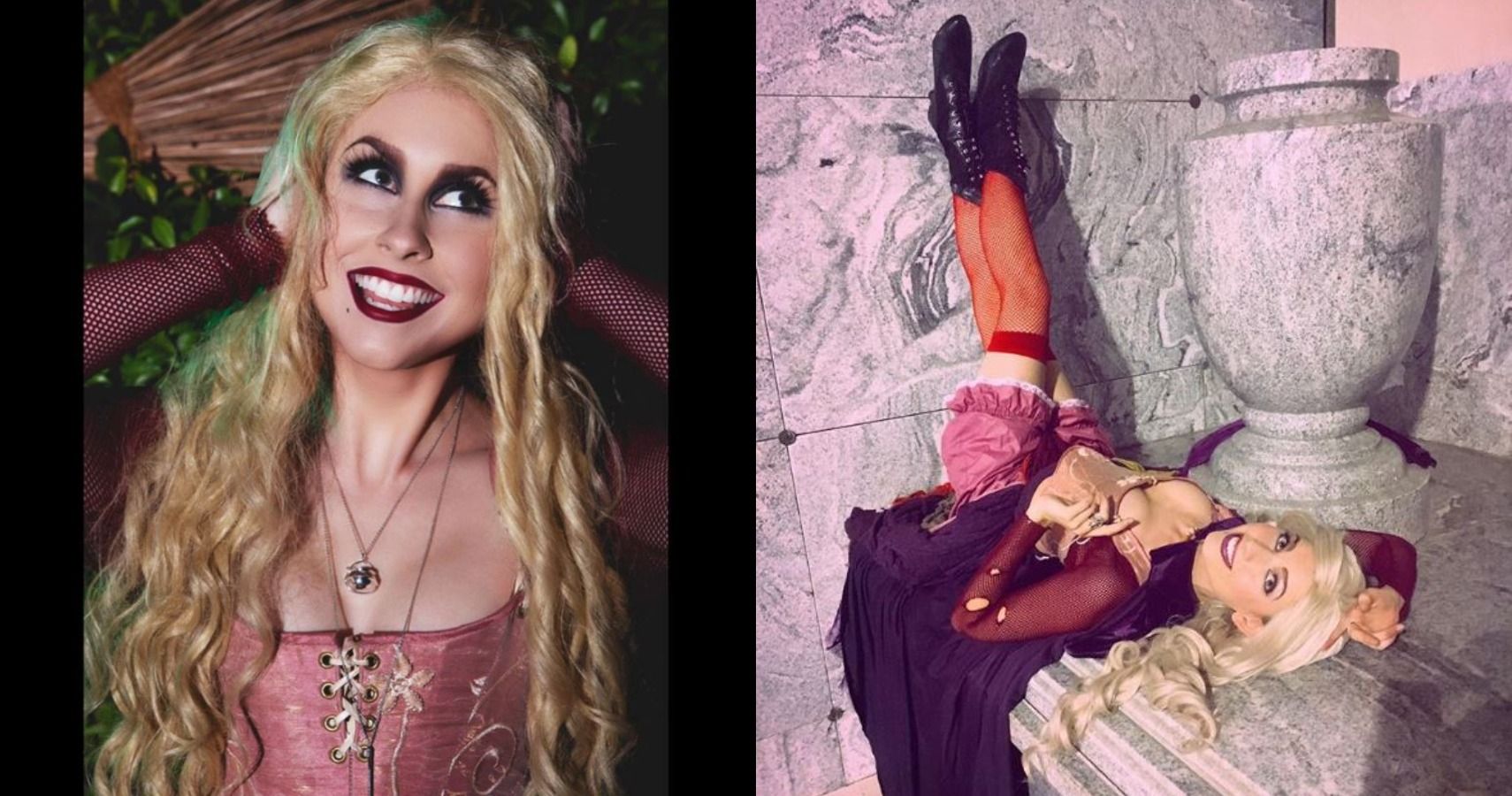 Feature Image of Sarah Sanderson cosplayers from 'Hocus Pocus'