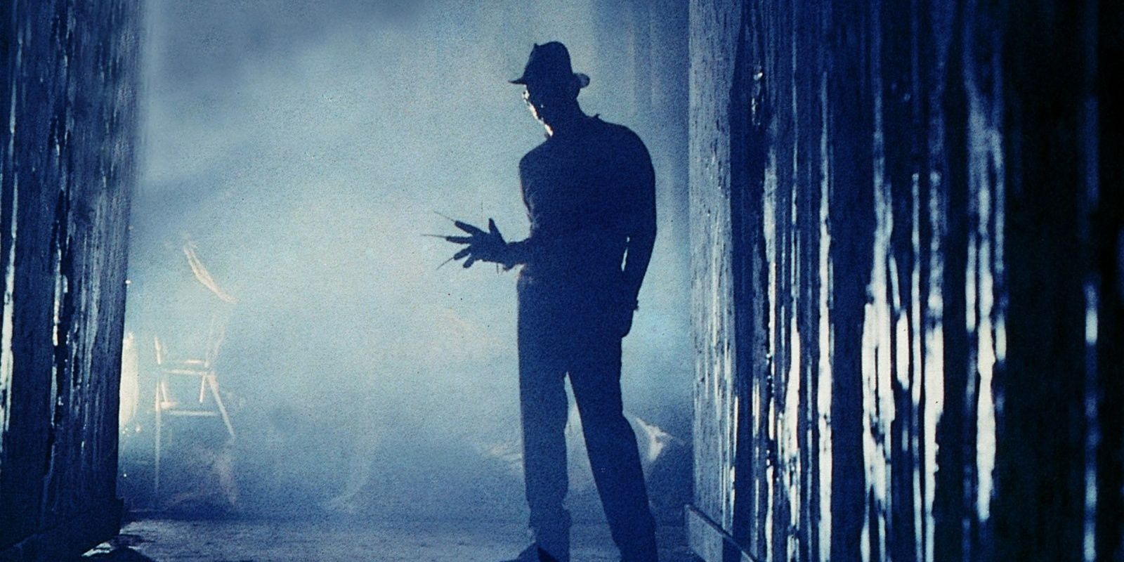Freddy Krueger in silhouette in A Nightmare on Elm Street