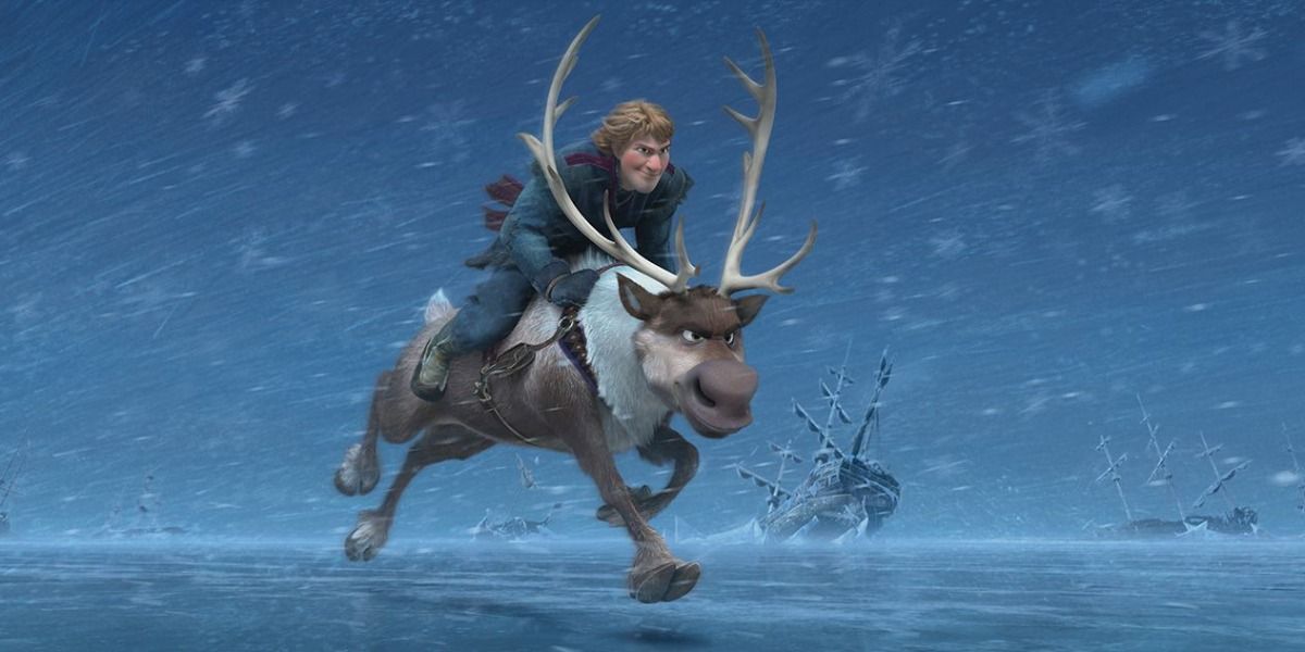 'Frozen' Kristoff riding Sven