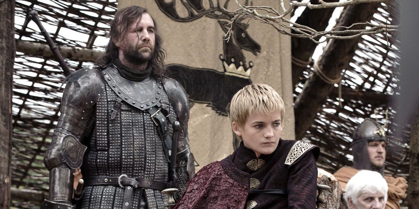 got, Sandor Clegane protecting Joffrey Baratheon