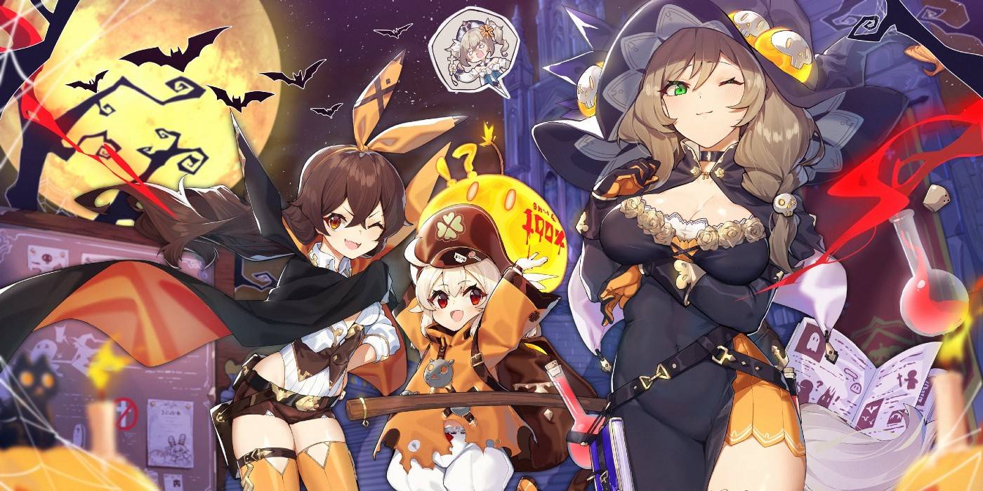 Genshin impact halloween art